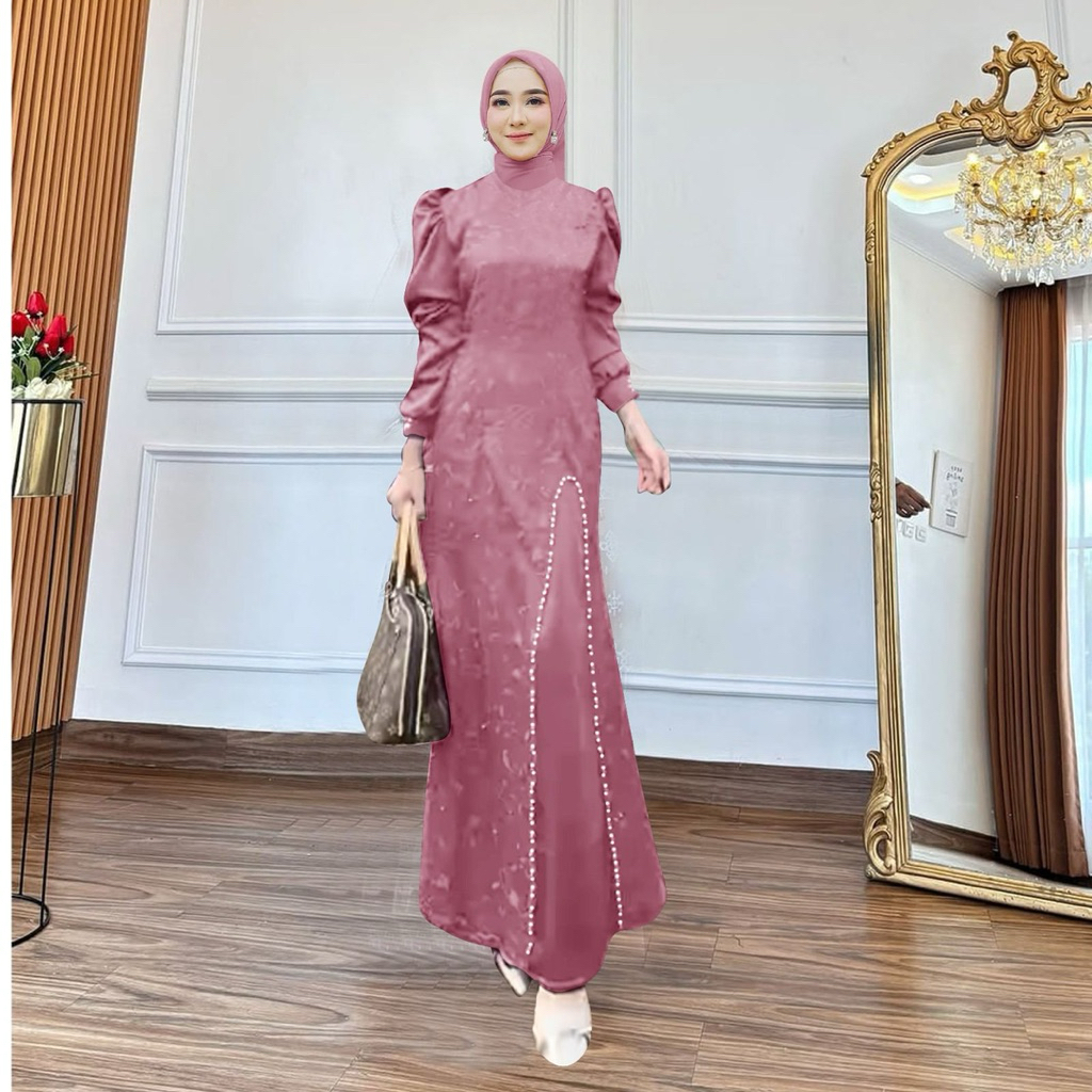 WAJIB PUNYA MAXI NAURA M L XL XXL GAMIS PESTA CANTIK GAMIS KONDANGAN MAXI COUPLE NIKAHAN KELUARGA
