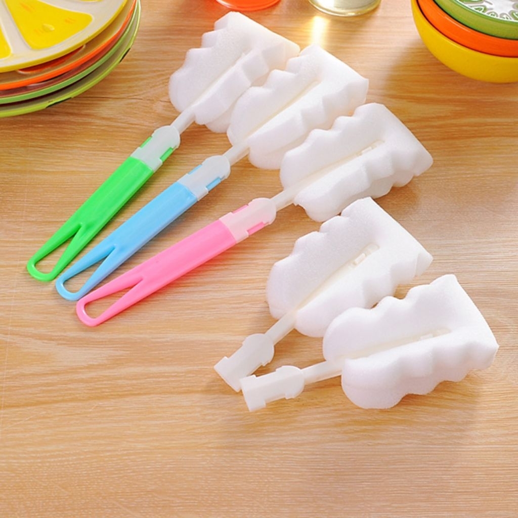 Spons sikat pembersih botol susu minum gelas size BESAR