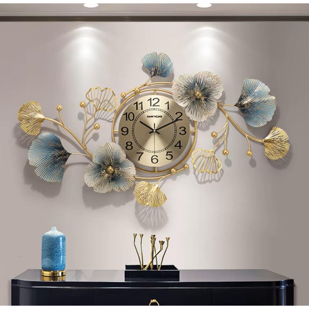 Jam dinding merak jam jumbo luxury jam mewah hiasan dinding jam mewah