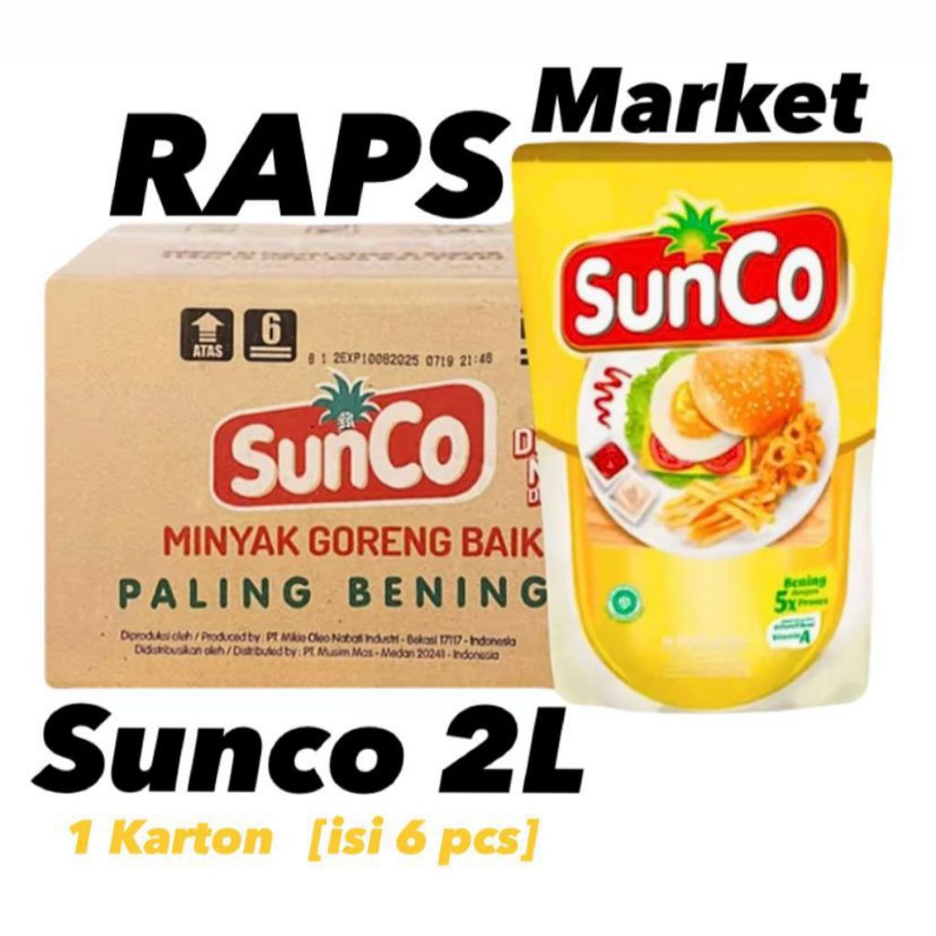 

Sunco Minyak Goreng 2L 1 Karton Isi 6Pcs