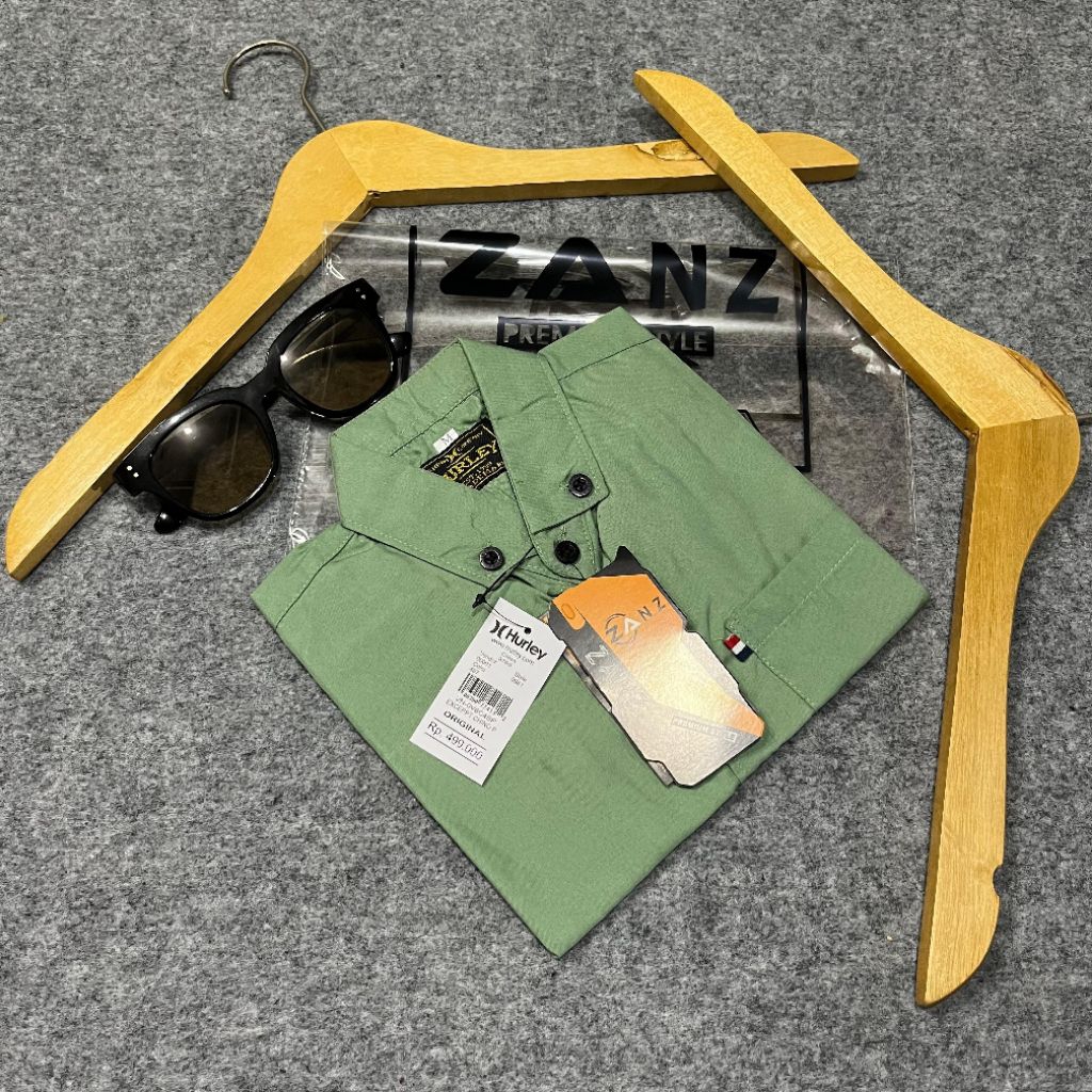 kemeja anak laki-laki lengan pendek .baju anak laki-laki.baju anak laki-laki warna hijau sage