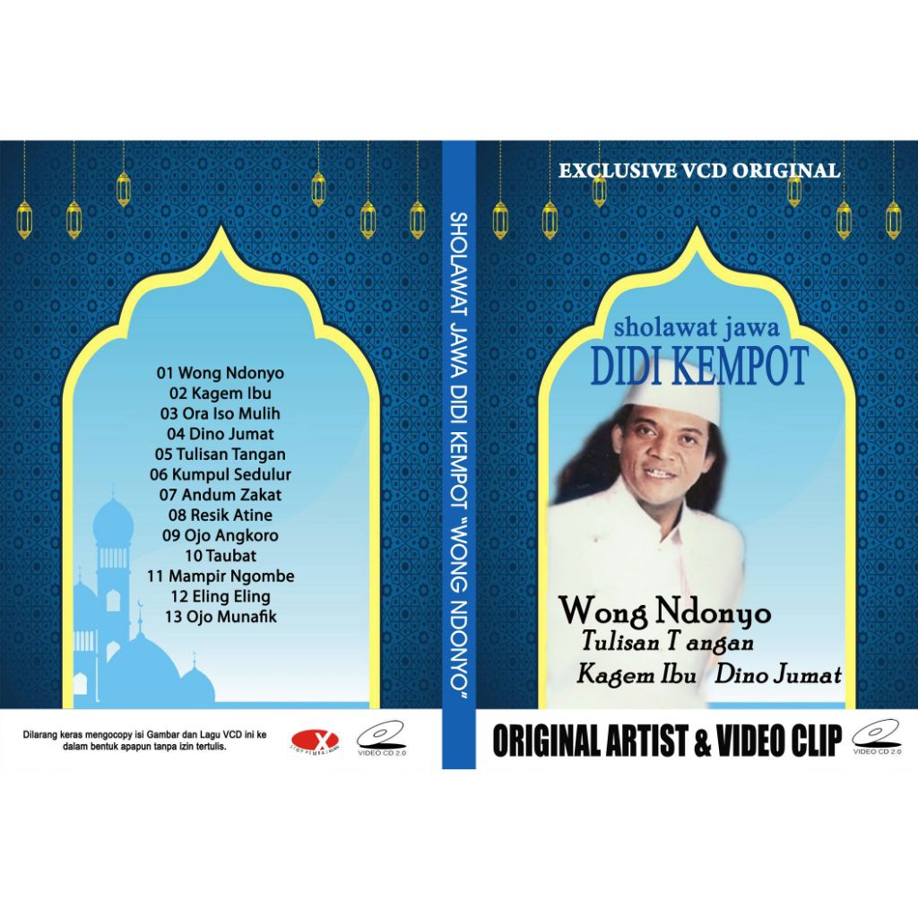 VCD SHOLAWAT JAWA DIDI KEMPOT WONG DONYO