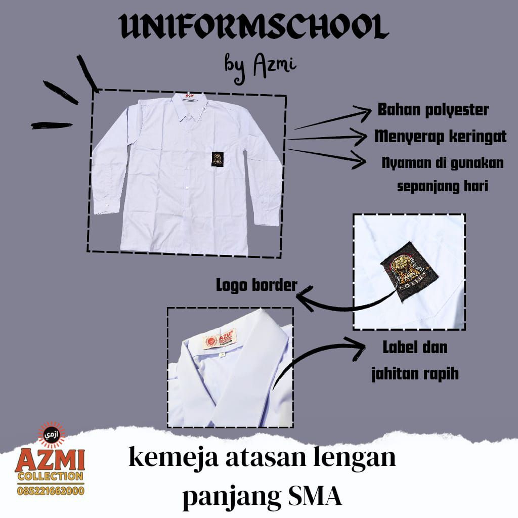 Seragam Sekolah SMA Lengan Panjang