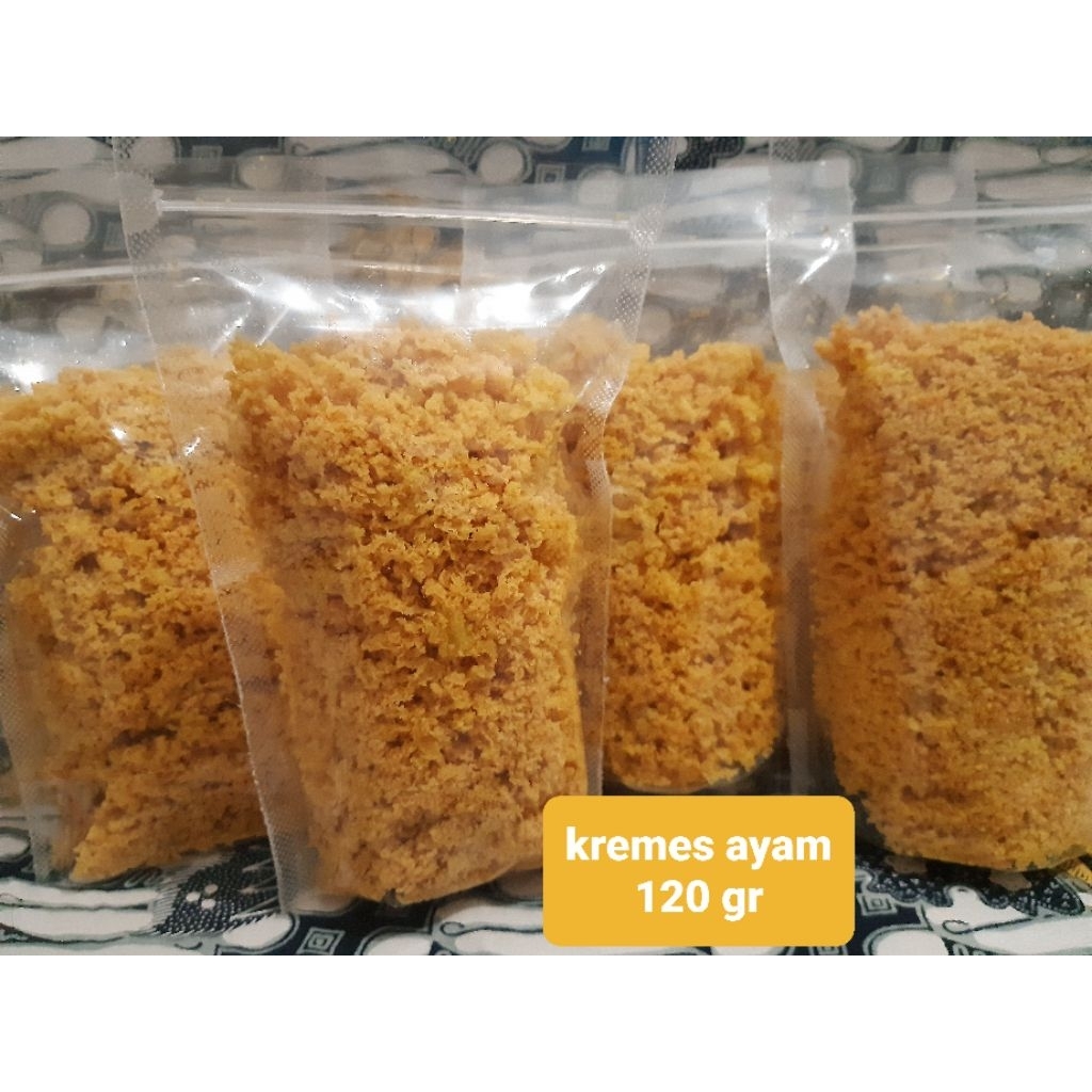 

kremesan ayam gurih#kremes ayam 120 gr kemasan pouch