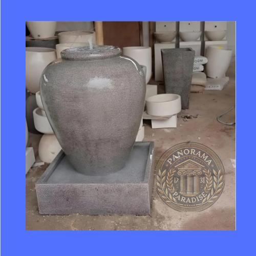 Air Mancur Hias Teraso Model Gentong bahan batu teraso