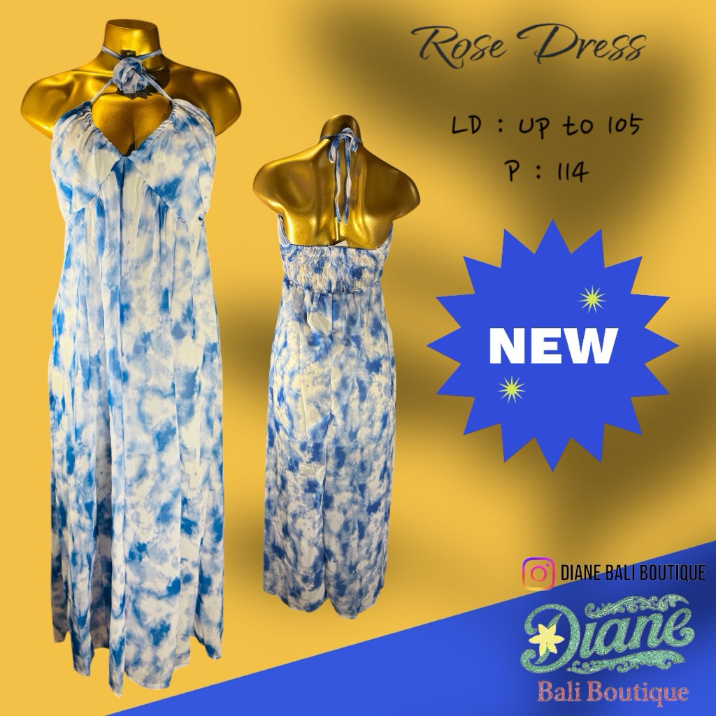 Rose Dress Bali / Dress Bali / Rose Dress / Party Dress / Impor Dress