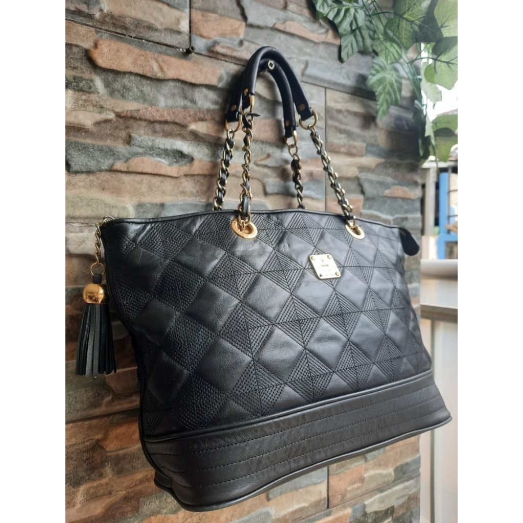 BANA BANA Tote Bag Hitam Rantai - TAS PRELOVED BRANDED ORIGINAL