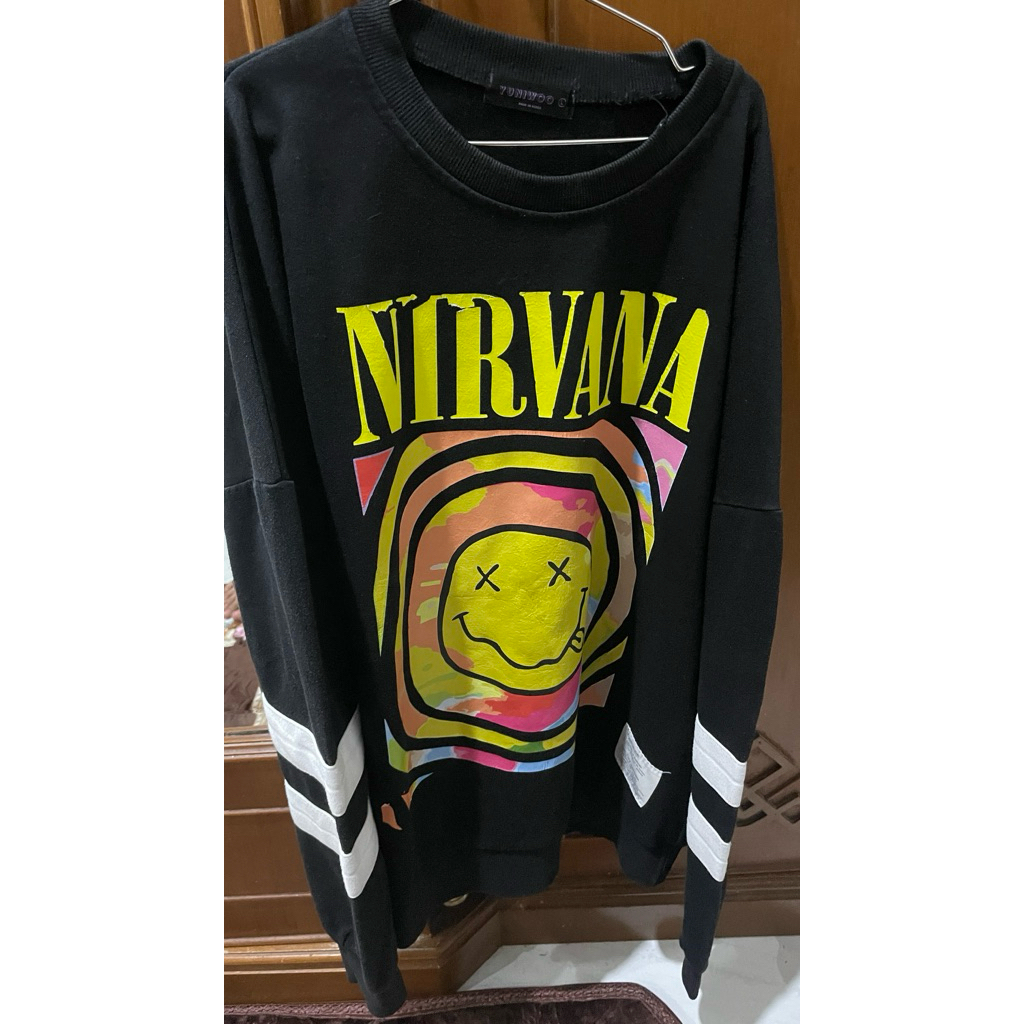 nirvana crewneck sweater