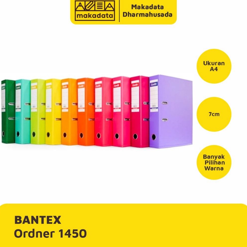 

KODE C22J ORDNER BANTEX PVC 145 UKURAN A4 7CM WARNAWARNI 1 PCS