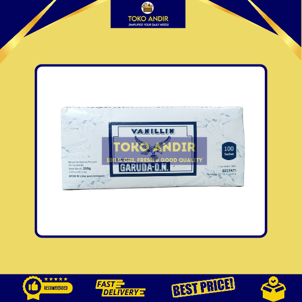 

Vanili Bubuk Garuda Box Isi 100 Sachet – Perisa Vanila Bubuk untuk Kue, Roti & Masakan
