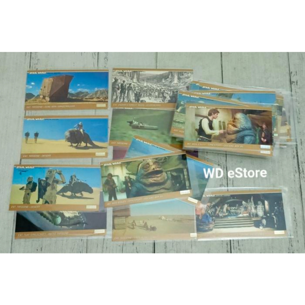 1997 Complete Set Kartu Base Topps Wide Vision Star Wars Trilogy