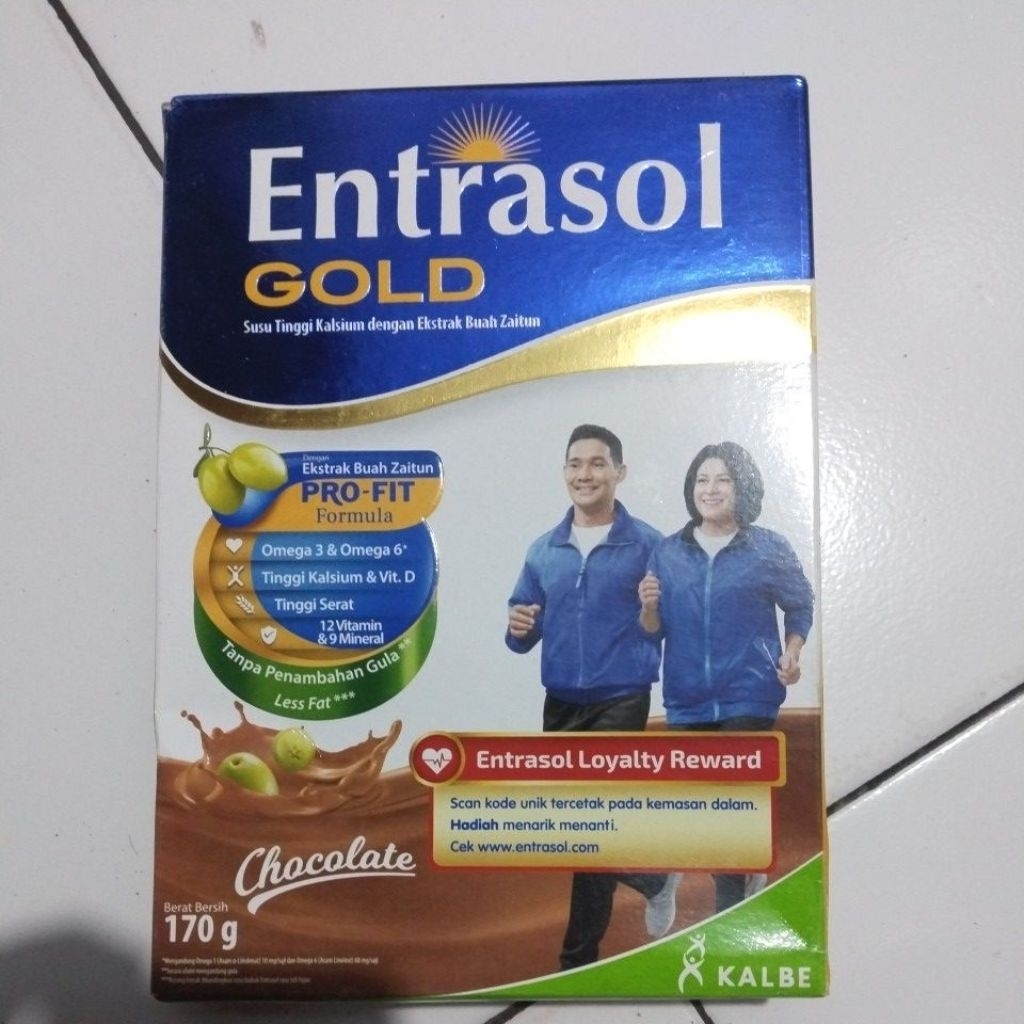 

Entrasol gold 170g rasa coklat exp Agustus 2026