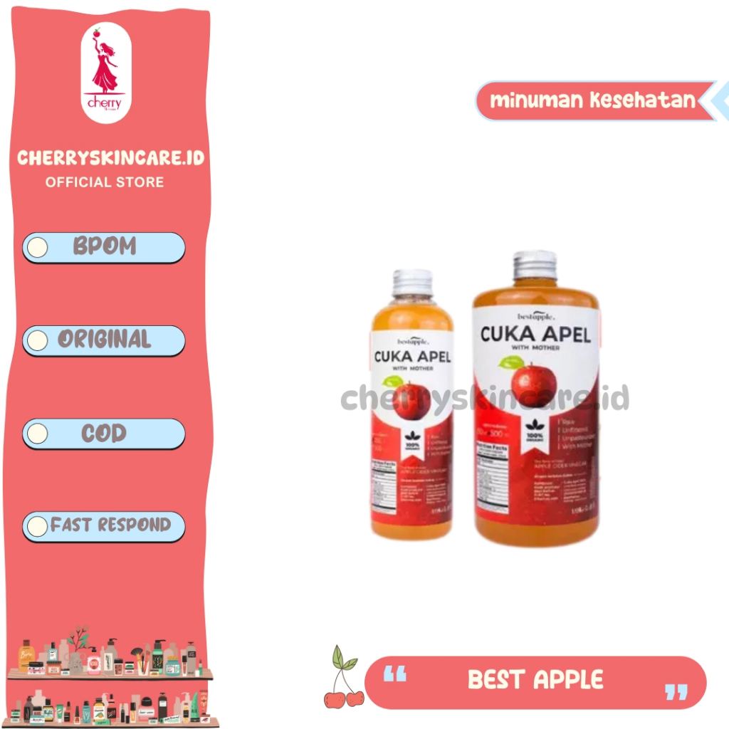 

❣️Cherryskincare.id❣️ Best Honey Best Apple Cuka Apel Original - Diet Detoks - Toner Wajah Alami