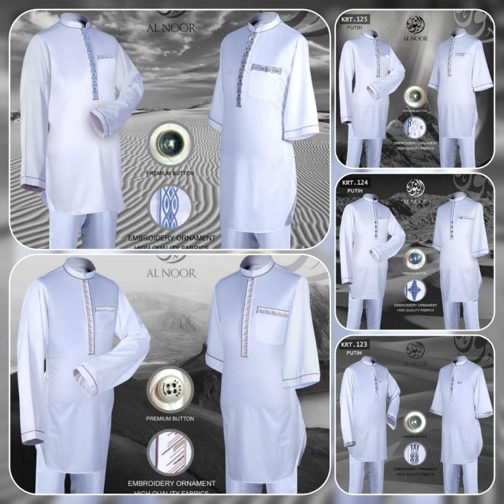 SETELAN GAMIS KURTA AL NOOR DEWASA