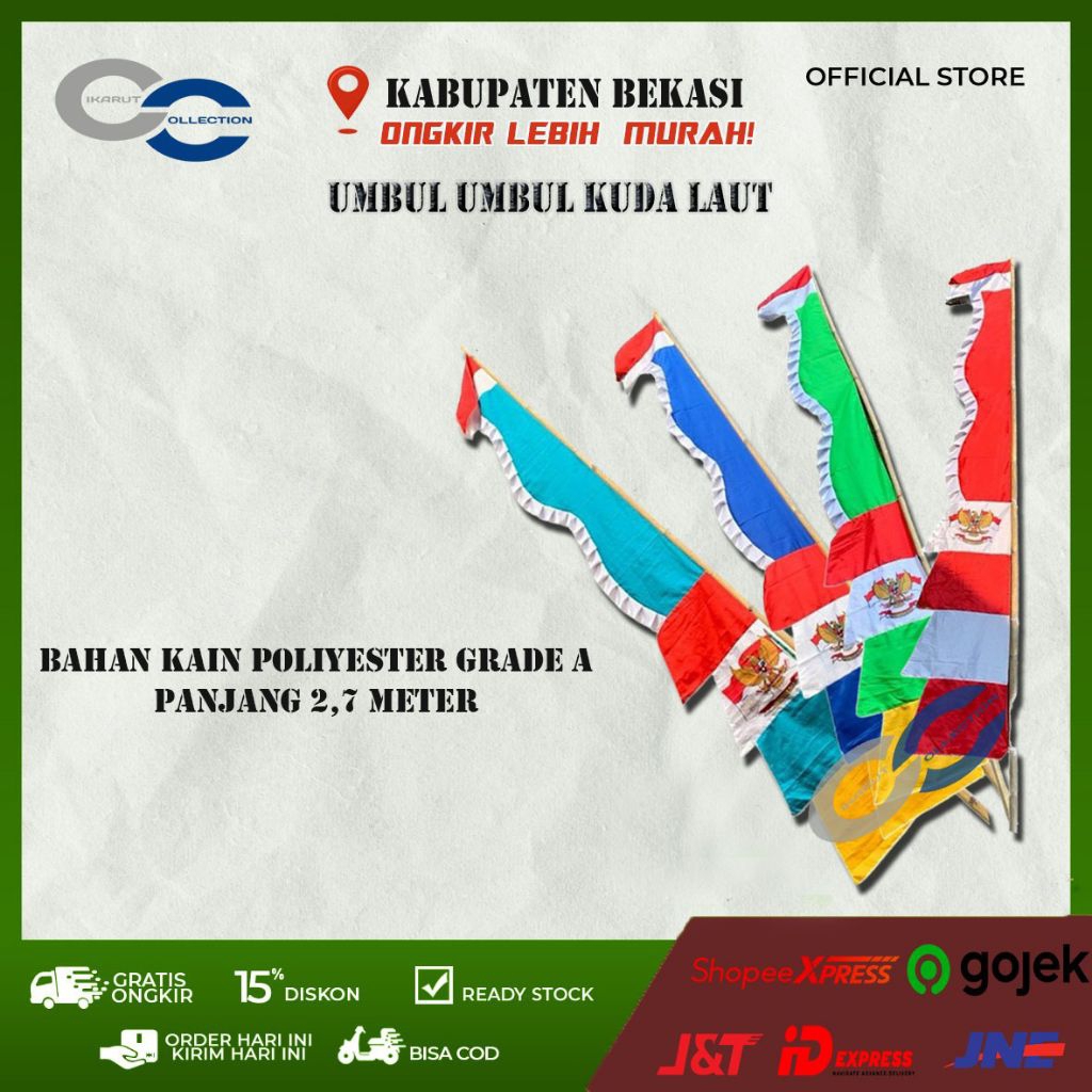 BENDERA UMBUL UMBUL KUDA LAUT/GELOMBANG