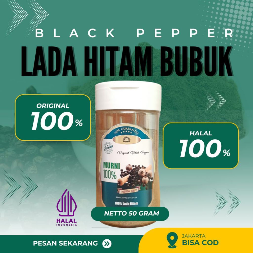 

Lada Hitam Bubuk Asli