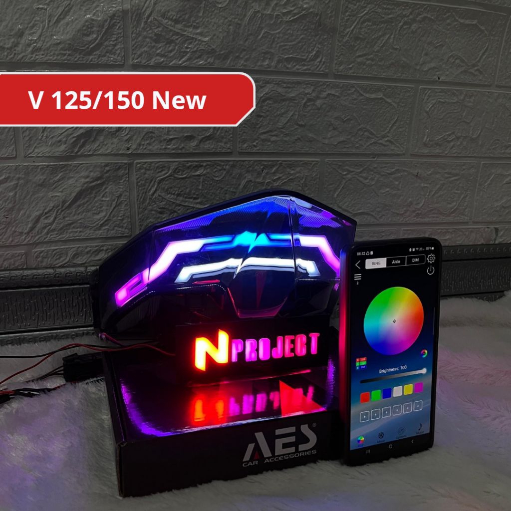 Stoplamp Lazy 3D/Timbul Vario 125/150 new RGB 210 Mode