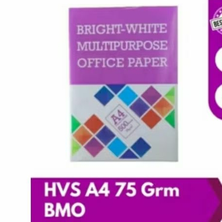 

Kertas hvs A4 75 gsm BMO 1 ream 500 lembar