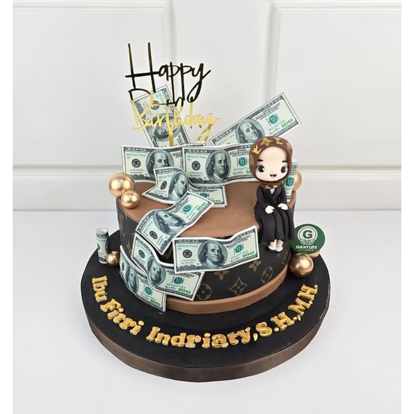 

CAKE TEMA DOLLAR / KUE ULANG TAHUN