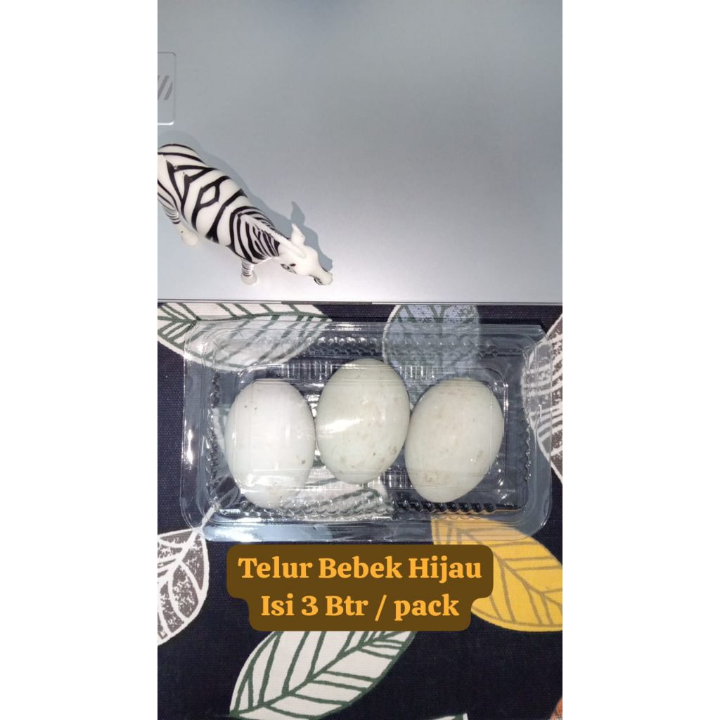 

Telur Bebek Hijau isi 3 butir per pack