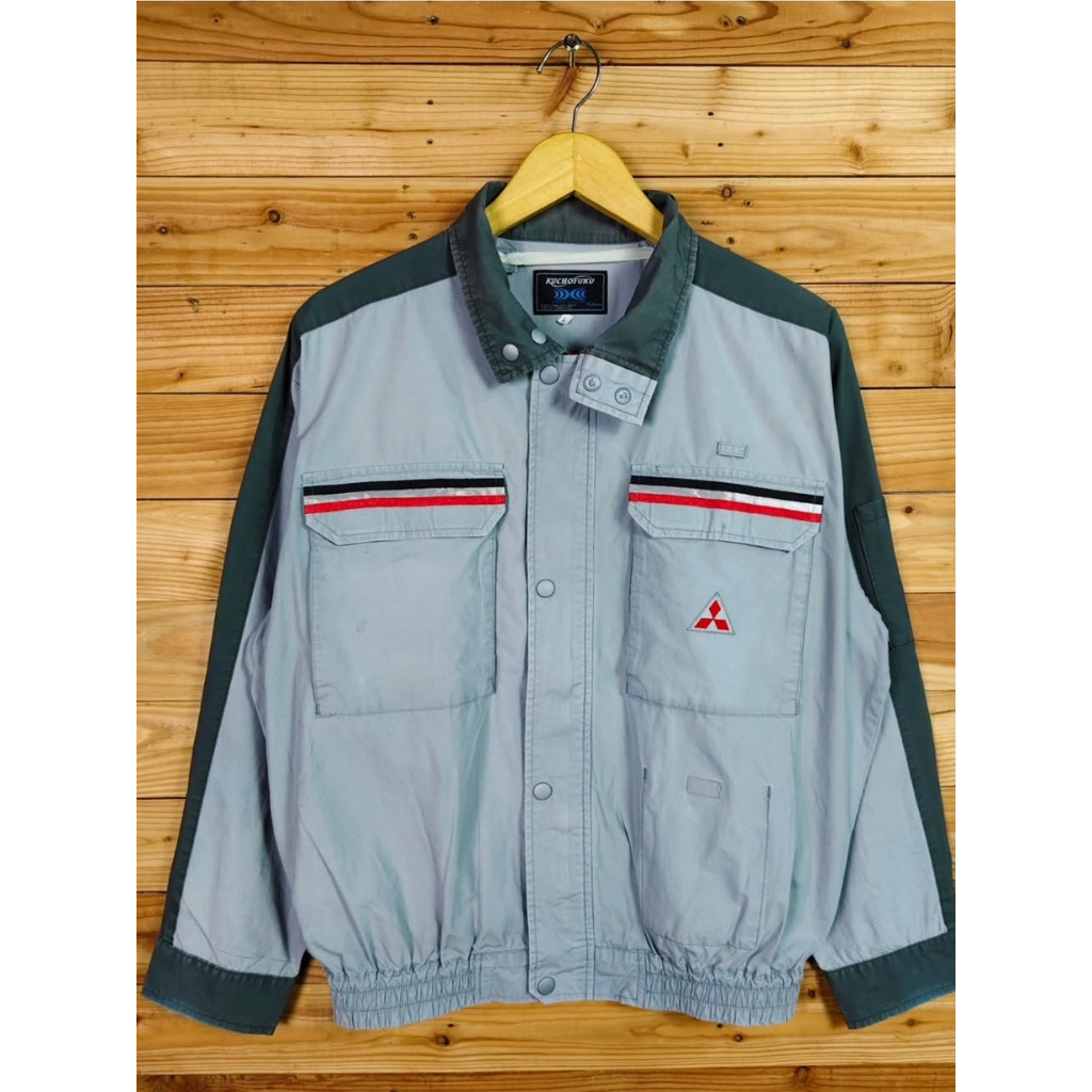 KUCHOFUKU AIRCRAFT MITSUBISHI FACTORY JAPAN TACTICAL WORK JACKET SIZE L BOXY