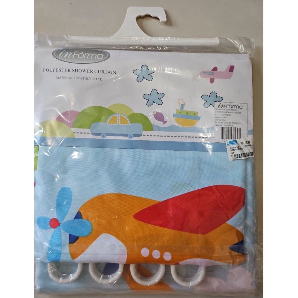 Polyester shower curtain informa new