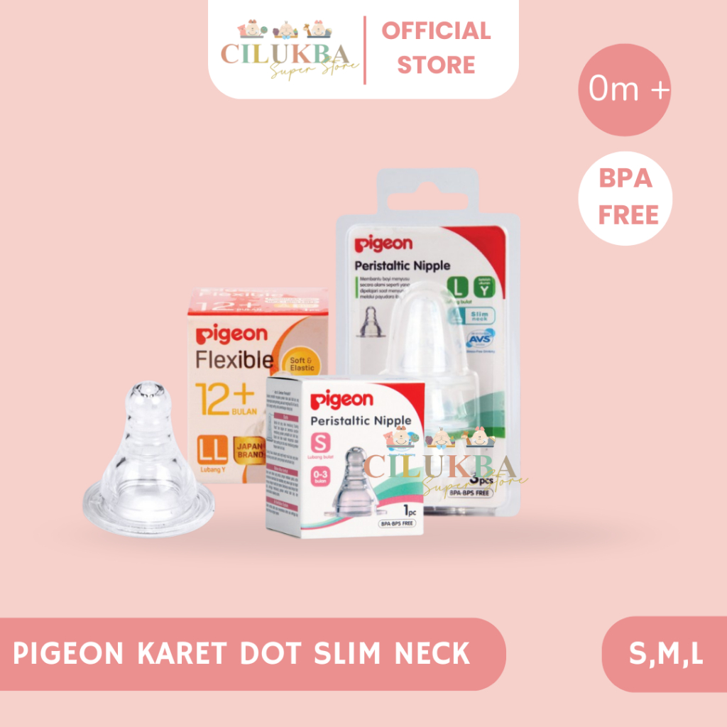 PIGEON KARET DOT BOTOL SLIM NECK | KARET DOT | NIPPLE | DOT BAYI | DOT