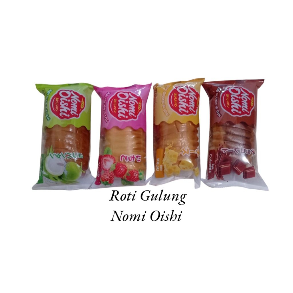 

Nomi Oishi Roti Gulung Isi Selai 60g isi 2