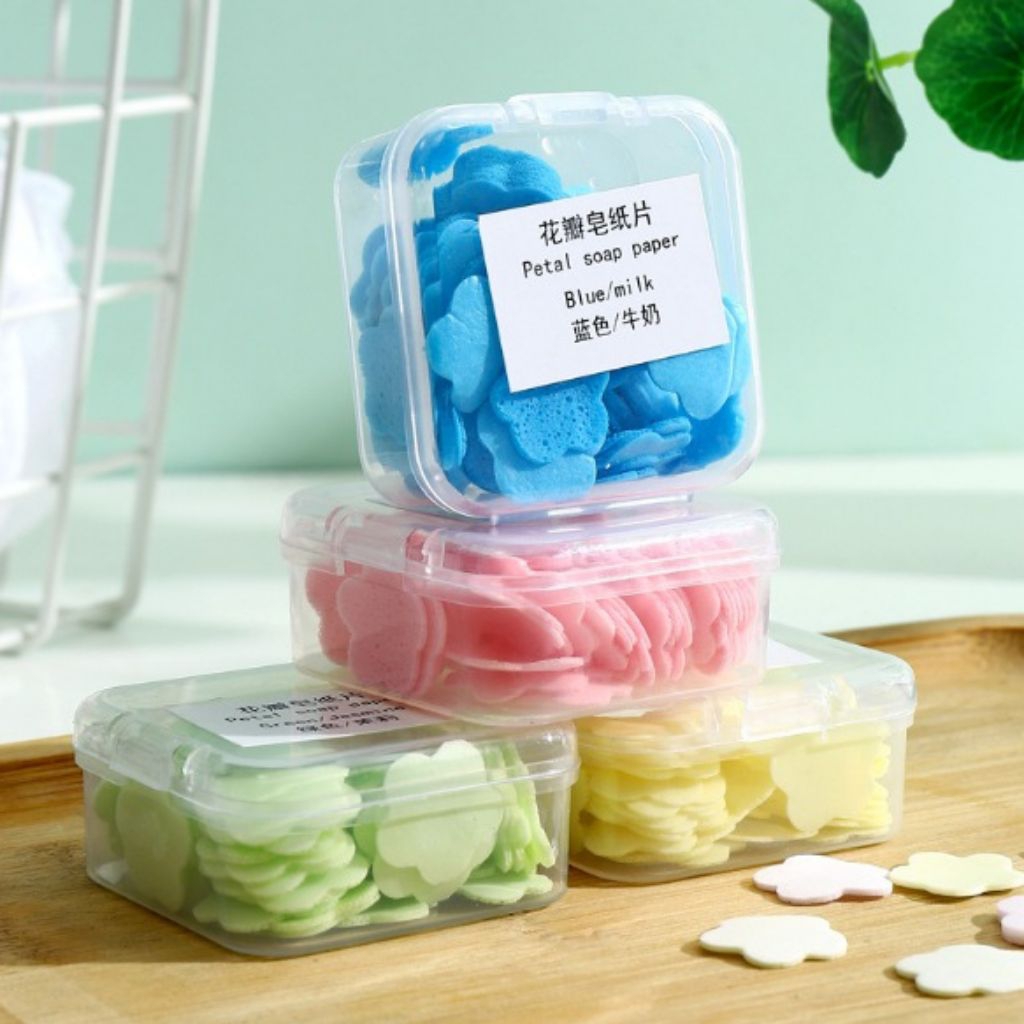 Sabun Kertas Mini Motif Bunga
