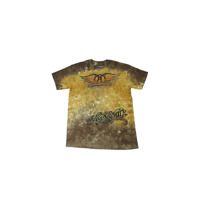 Kaos Band AEROSMITH Ray Logo Tshirt Tie Dye