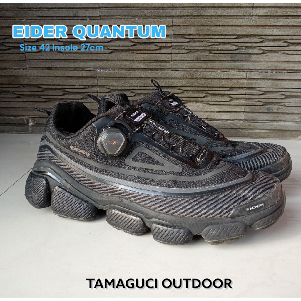 Sepatu Trail Running Eider Boa Size 42 Hitam