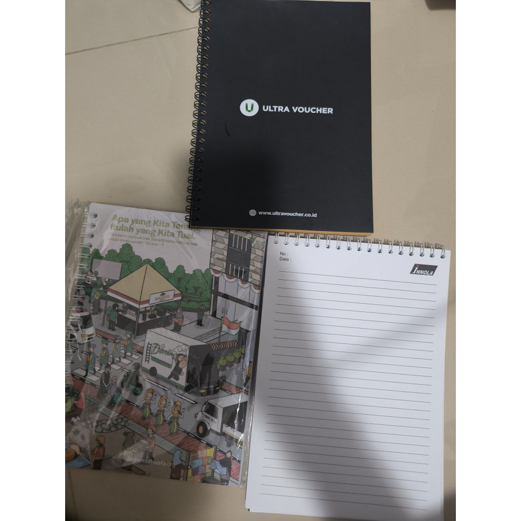 

Notebook All in 40 ribu Masih Baru Dan Belum Pernah Dipakai