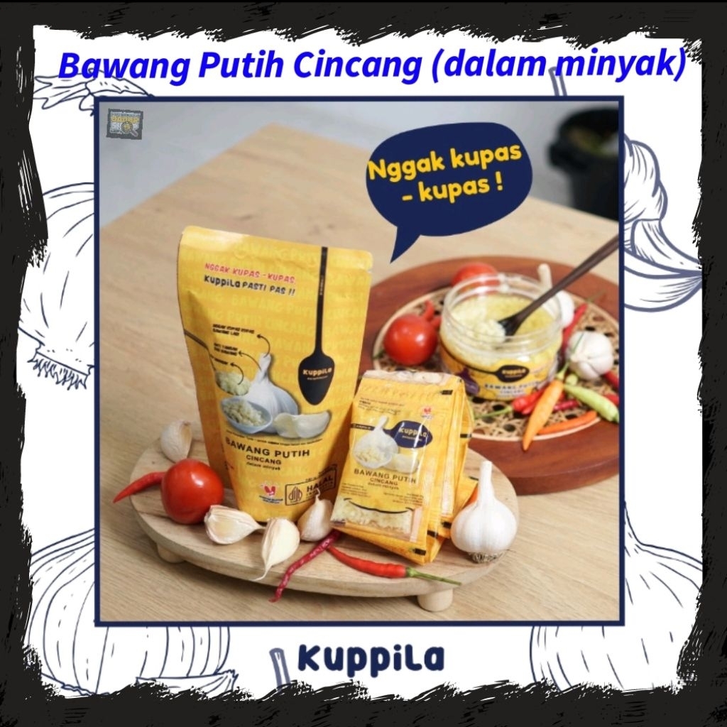 

Bawang Putih Cincang dalam minyak Kuppila