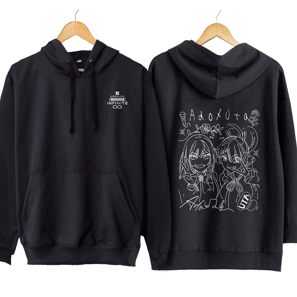 Jaket hoodie jumper infiniteADO X UTA LINE-JAPAN MUSIC JPOPmaterial fleece