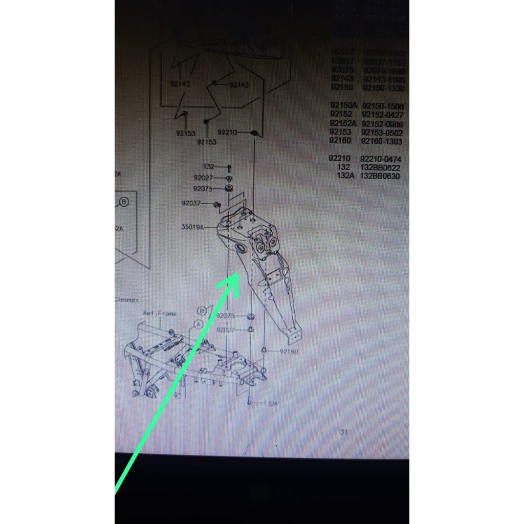 Spakbor Belakang Kawasaki KLX 250