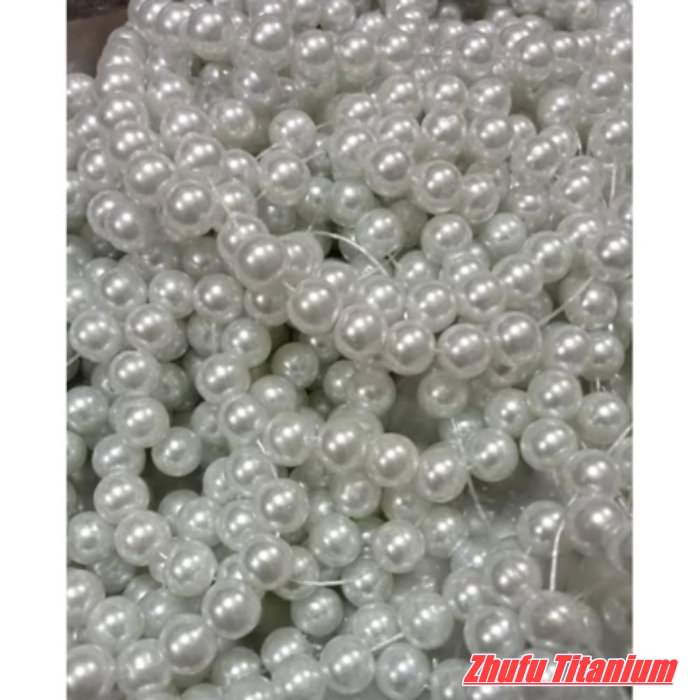 Manik mutiara berat 8mm isi 10 renceng warna putih