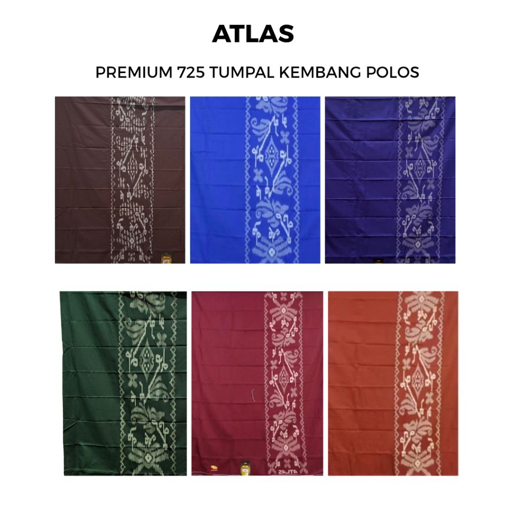 SARUNG ATLAS PREMIUM 725 TUMPAL KEMBANAG POLOS