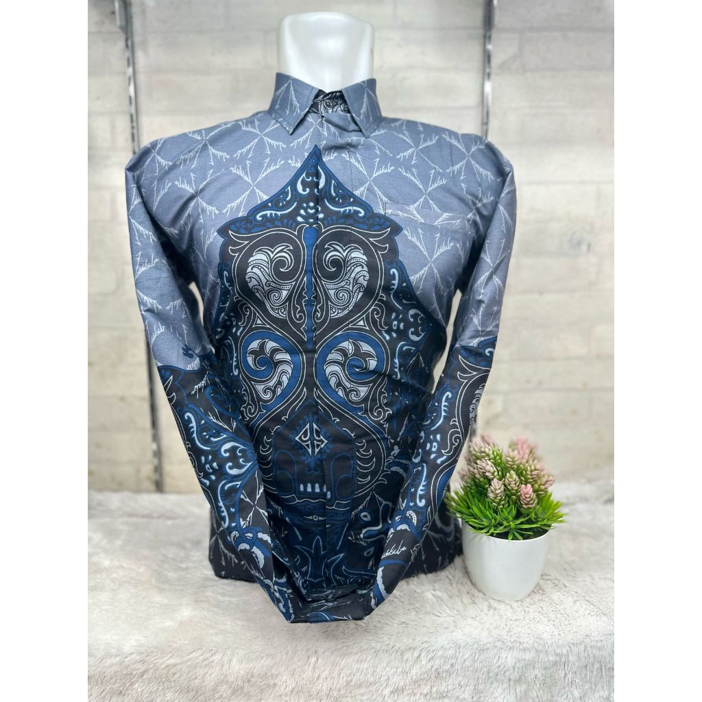Batik Premium Long Sleeve IIN COLLECTION || Blue
