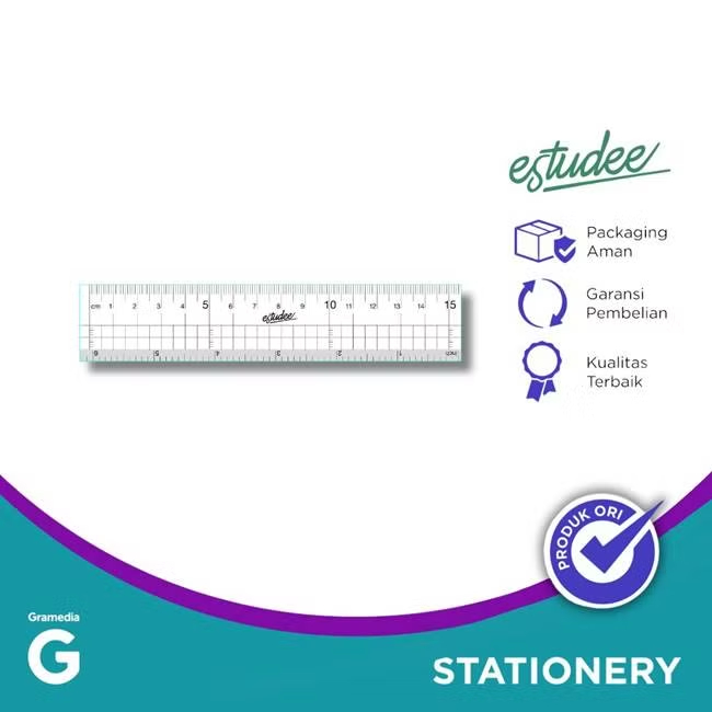 

Gramedia Cirebon - ESTUDEE GRAPHIC RULER 15CM BLACK ES-R015 / Penggaris 15cm