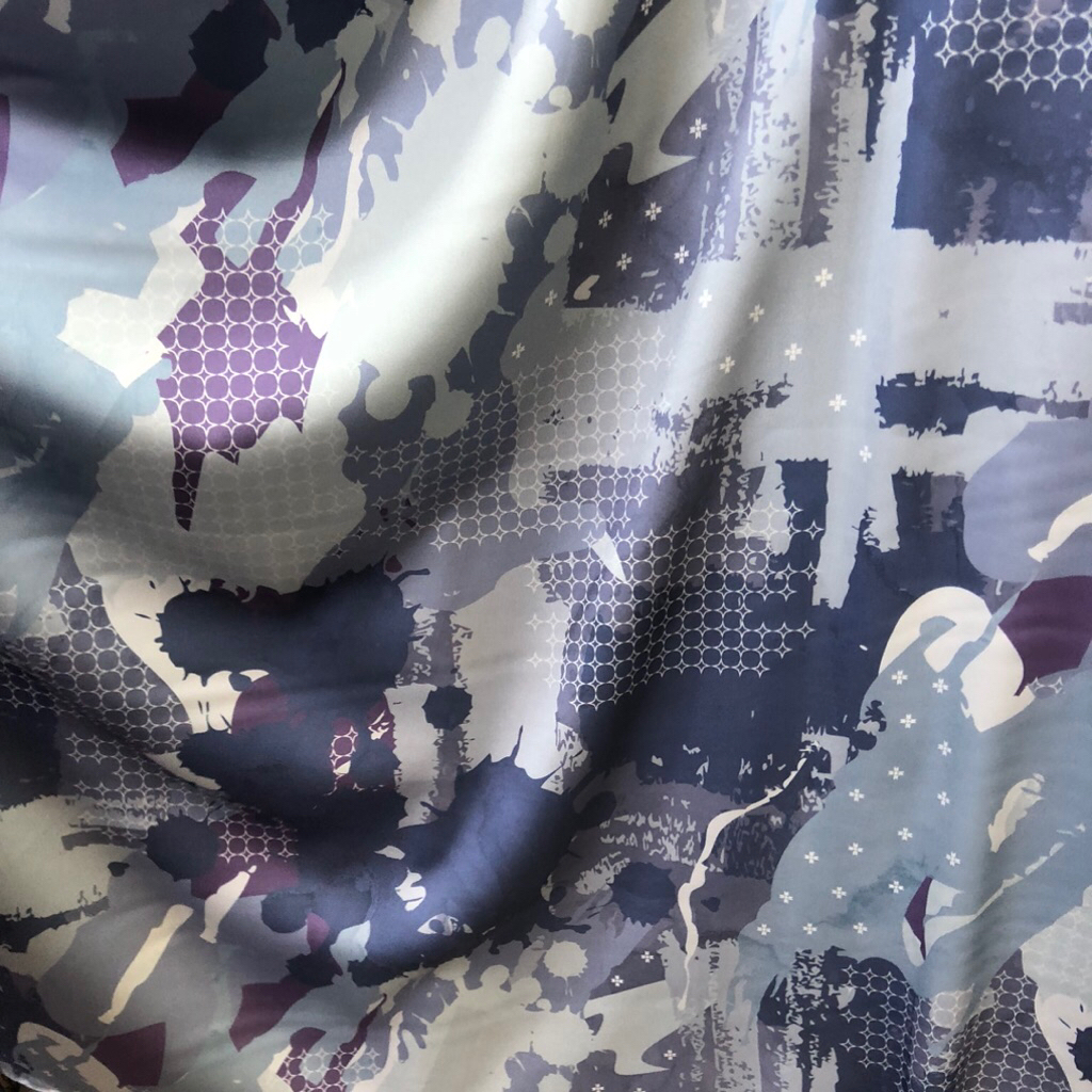 kain armany silk motif abstrak - kain silk motif luxury - kain silk motif premium ant