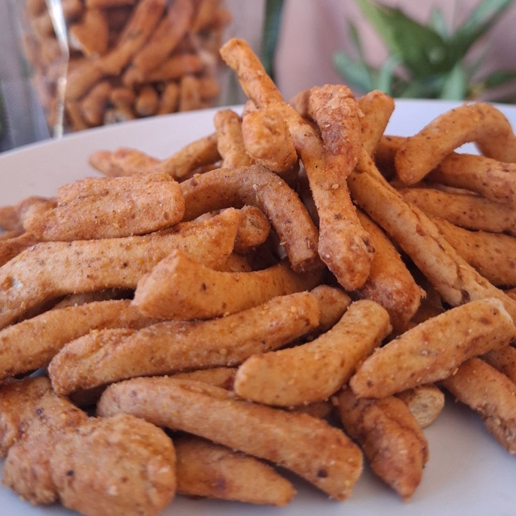 

Basreng Stick Daun Jeruk Pedas 150gr | Snack Garing Pedas Gurih