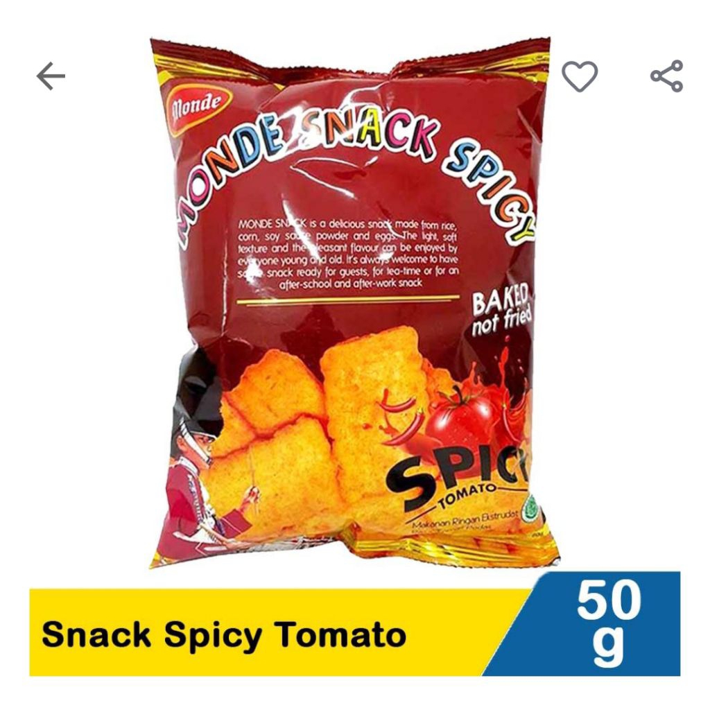 

Monde Snack Spicy Tomato 50G