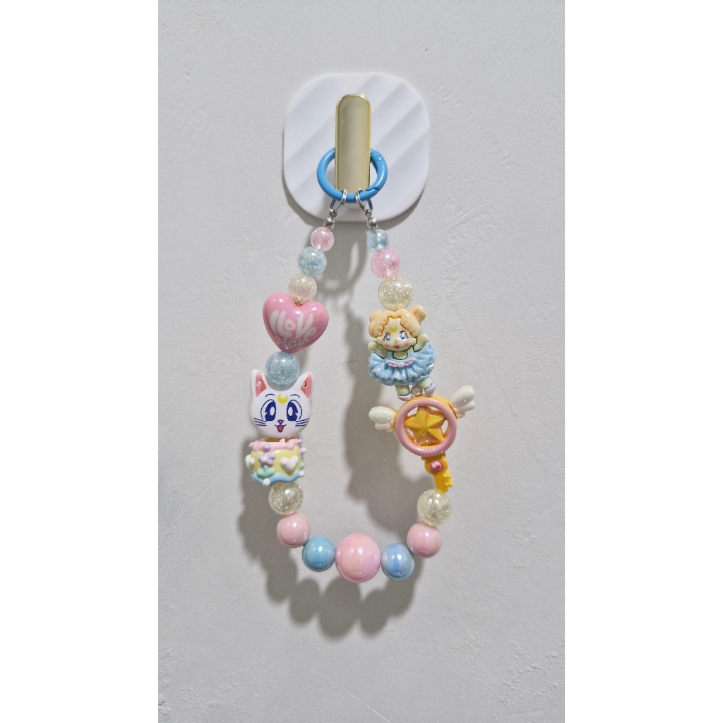 Strap Handphone / Gantungan HP Sailormoon Kucing Luna