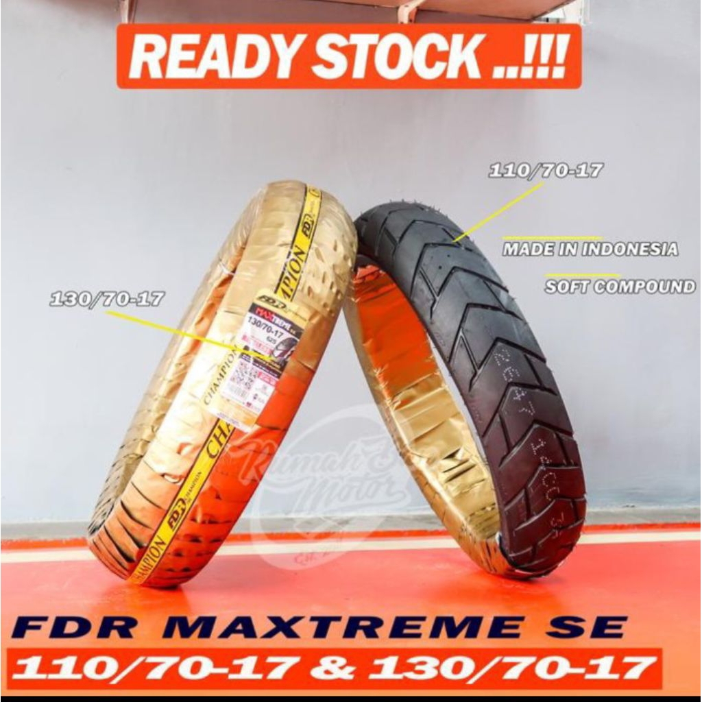Fdr Maxtreme Se 110/70-17 130/70-17 Ban Supermoto KLX CRF WR Soft Compound - 110/70-17 racing