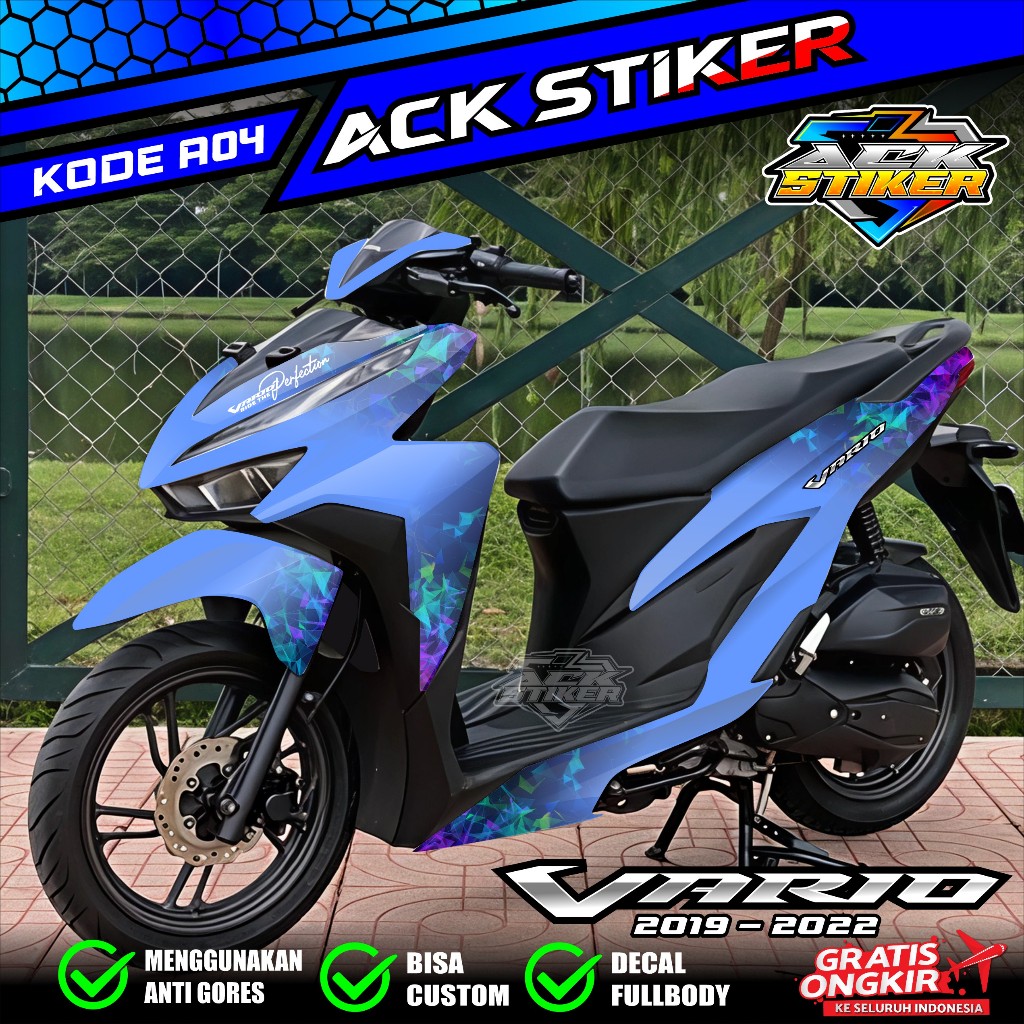 (COD) TERBARU Decal Sticker Honda Vario New 125 150 Full body - Stiker Skotlet Modifikasi All New Va