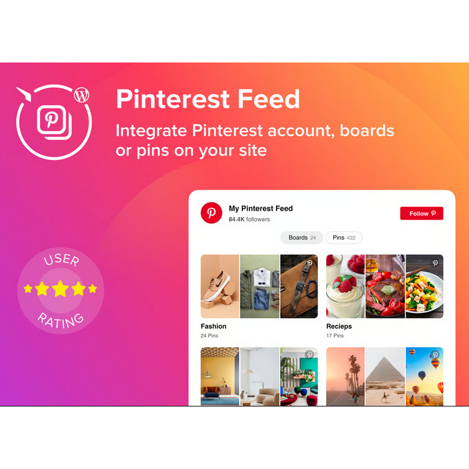 WordPress Pinterest Feed Plugin - Wordpress | Pinterest | Feed | Plugin