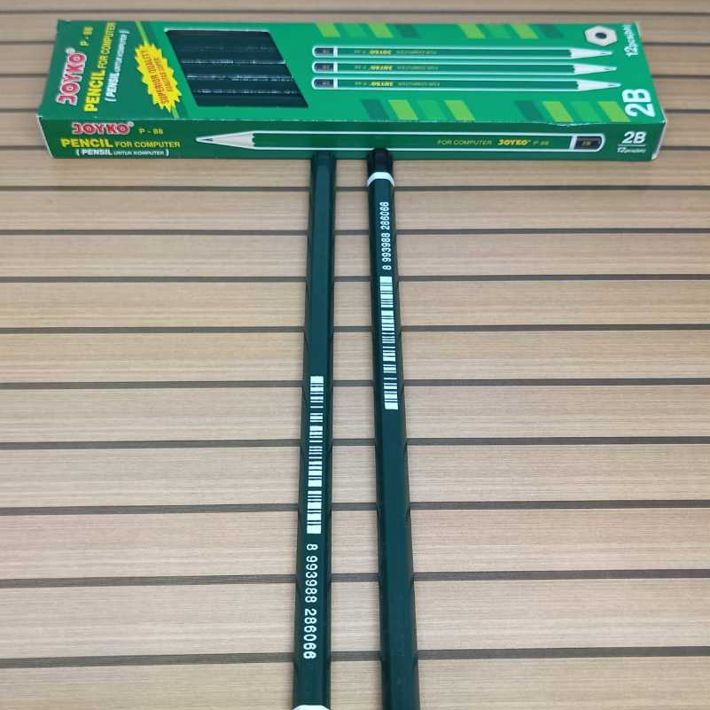 

Pensil 2B komputer Kualitas Super Joyko P-88 / Pencil For Computer Superior Quality / ATK