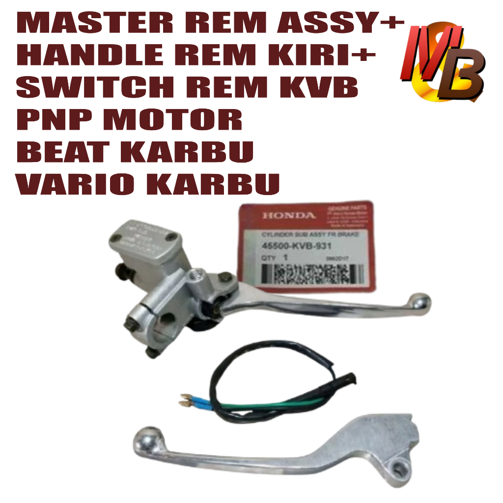 master rem assy handle rem kiri plus switch rem beat karbu vario karbu code KVB