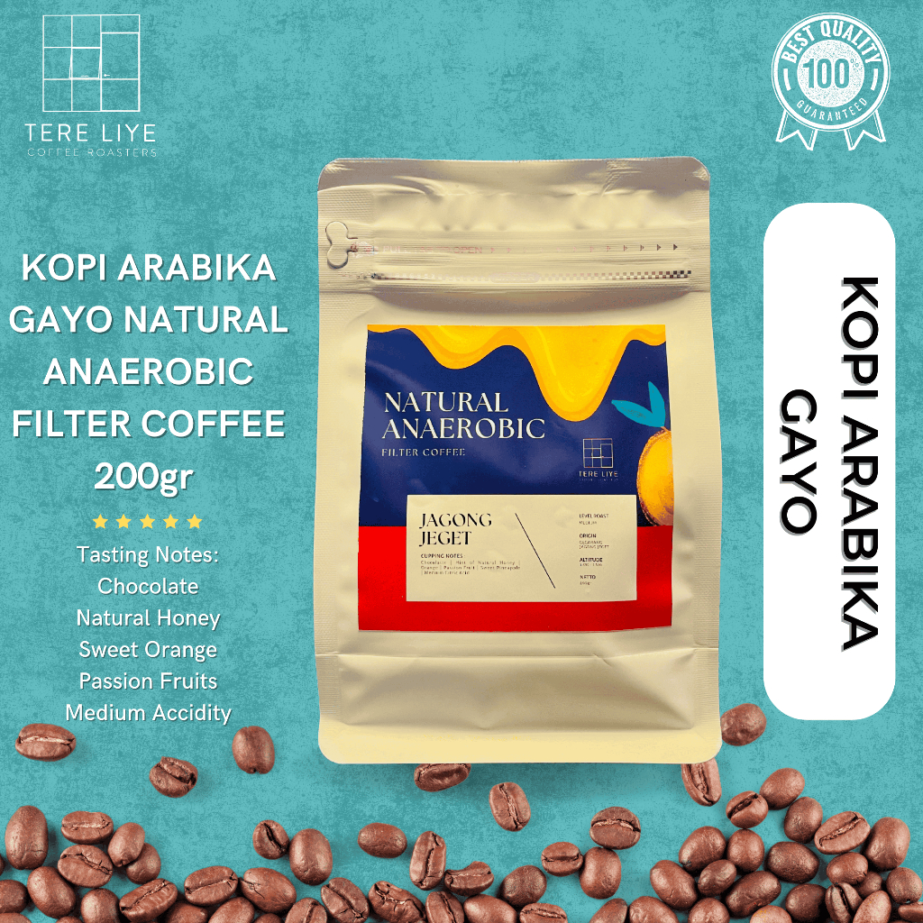 

Kopi Arabika Gayo 100% Natural Anaerobic Filter Coffee 200gr