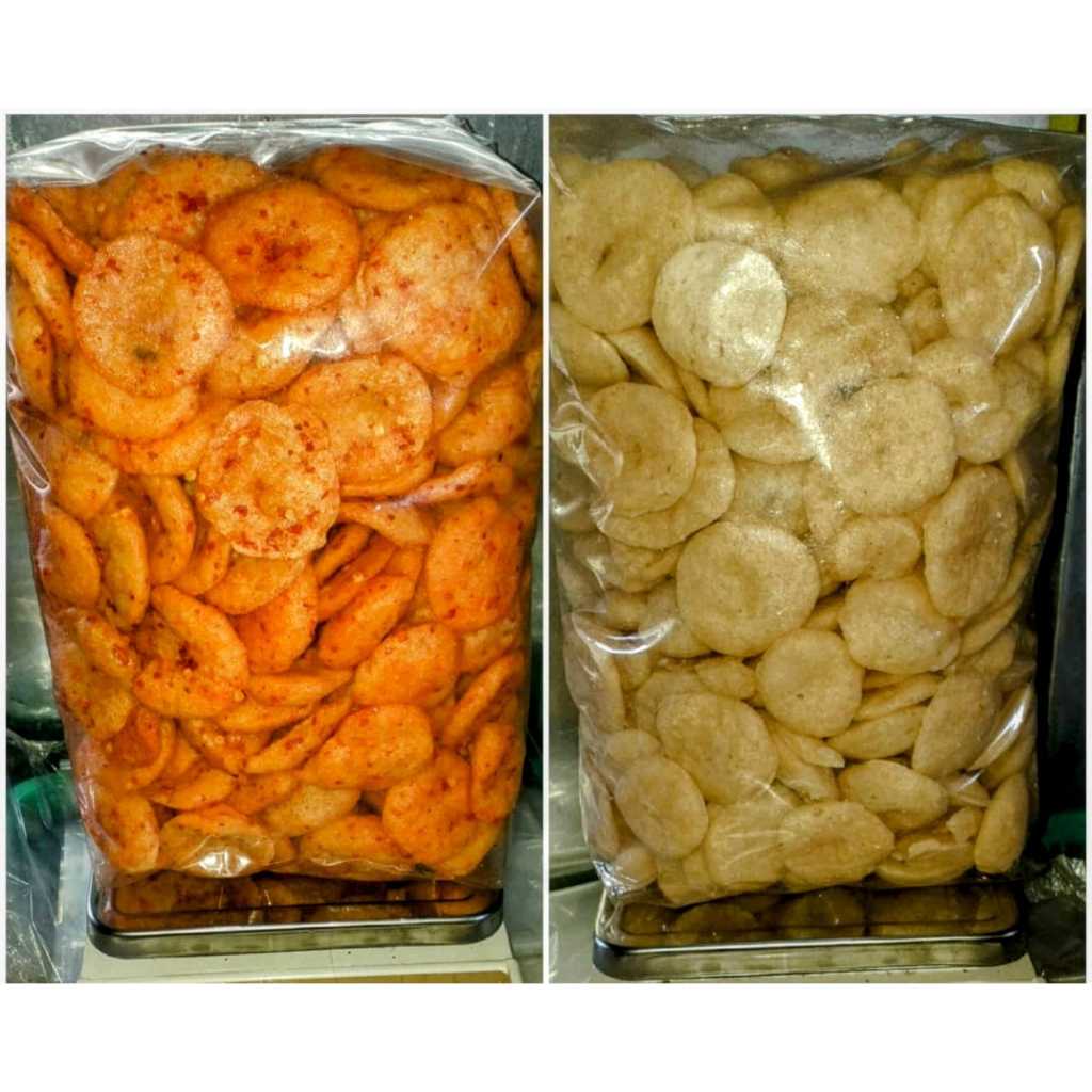 

Promo Emplod Endog Lewo Gepeng Pedas 500gr . Cimol Kering Pedas Balado. Cemilan Khas Garut Bodruk